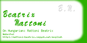 beatrix mattoni business card